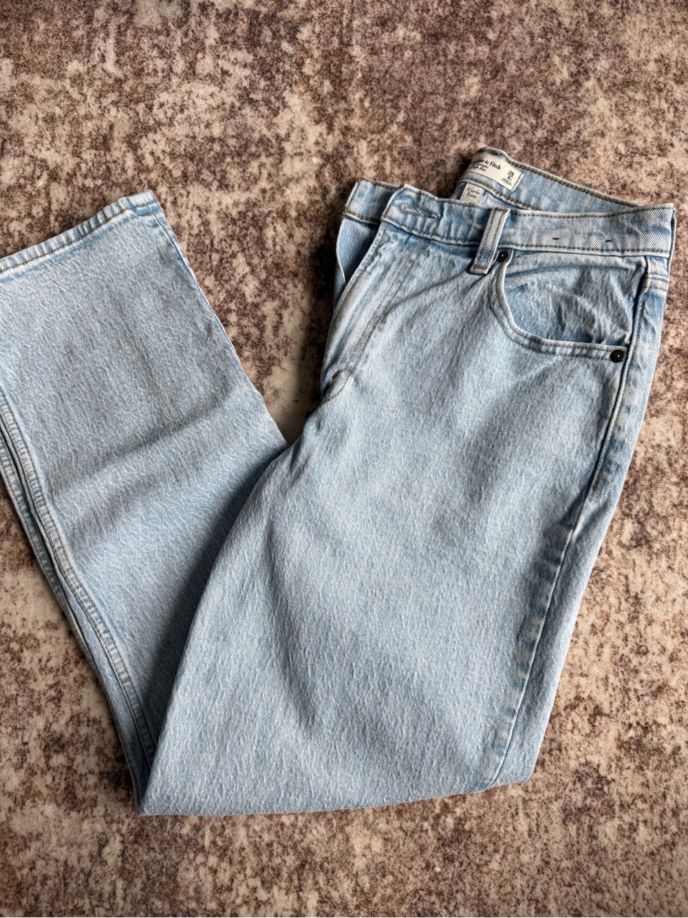 Abercrombie & Fitch Light Blue Straight Leg Jeans
